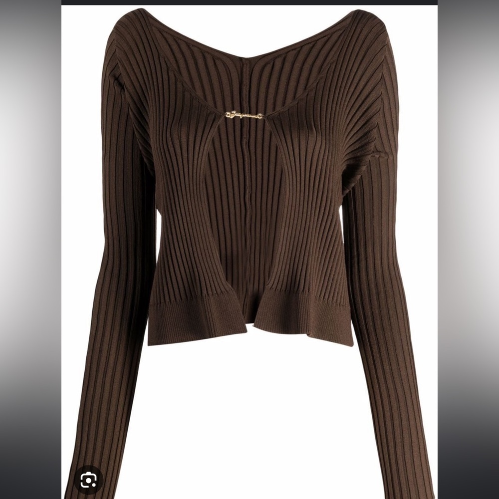 Jacquemeus Brown La Maille Pralu Cardigan